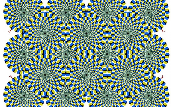 Optical illusion Spinning circles Greeting Card for Sale by Sumit ...