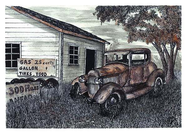 Antique Car Paintings