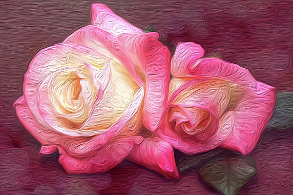 Vanessa Thomas - Painted Rose Pair