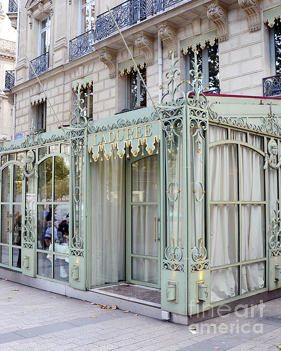 Paris Laduree Macaron French Bakery Patisserie Tea Shop - Champs Elysees -  The Laduree Patisserie Tote Bag by Kathy Fornal - Pixels