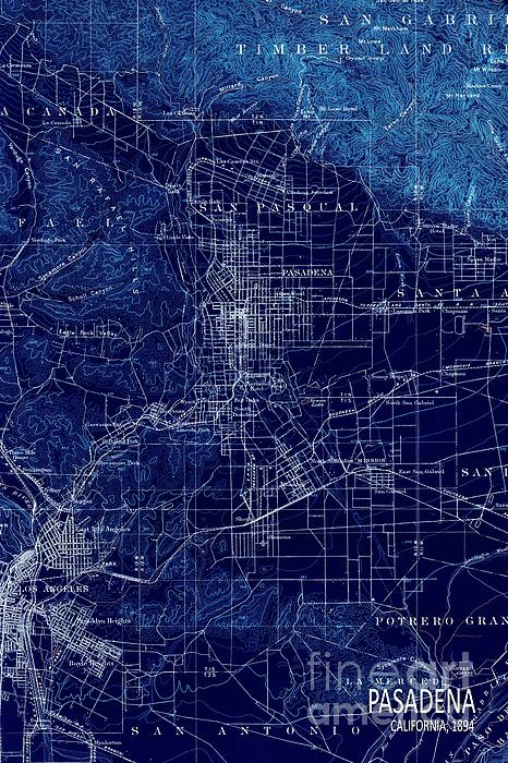 Los Angeles California 1894 Blue old map iPhone 15 Pro Max Tough Case by  Drawspots Illustrations - Instaprints