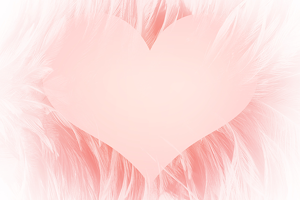 Valentine's Day Background Design With Pink Love. Cute Heart And