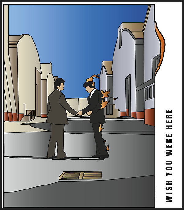 Pink Floyd Wish You Were Here Greeting Card For Sale By Tomas Raul Calvo Sanchez