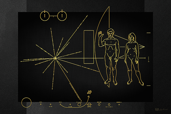Voyager Golden Record Cover Yoga Mat by Serge Averbukh - Instaprints