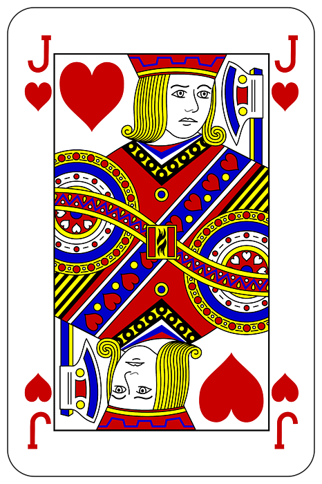 Poker playing card Jack heart Greeting Card for Sale by Miroslav Nemecek