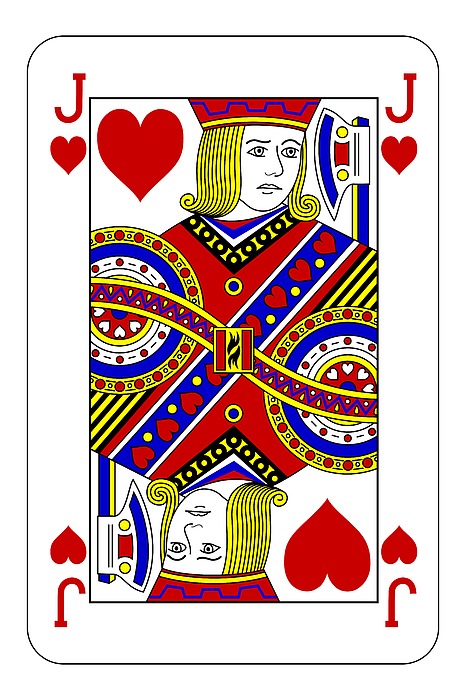 Poker Playing Card Jack Heart Digital Art