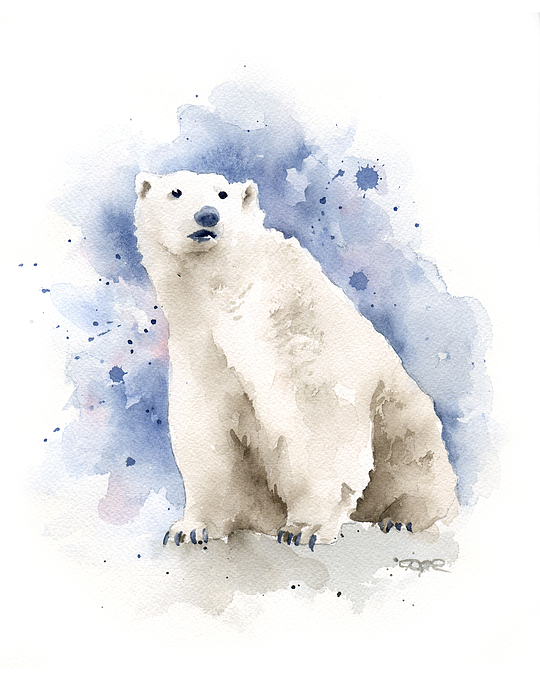 Polar Bear Sticker by David Rogers - Pixels
