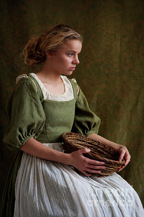 Pretty Tudor Servant Girl Hand Towel by Lee Avison - Fine Art America