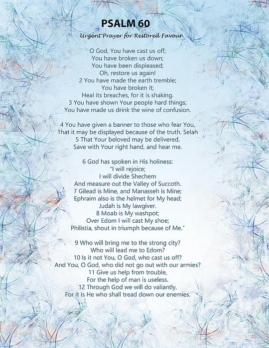 Psalm 60 Greeting Card by Trilby Cole