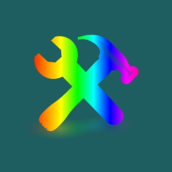 Rainbow Tools Digital Art