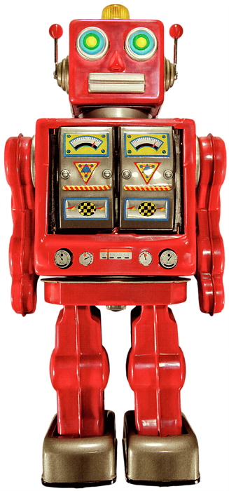 Vintage Tin Robot Toy PNG Images