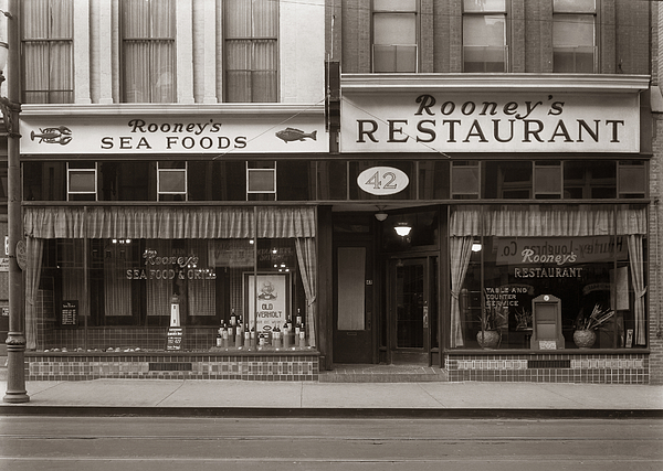 Rooneys Restaurant Wilkes Barre Pa 1940s Photograph