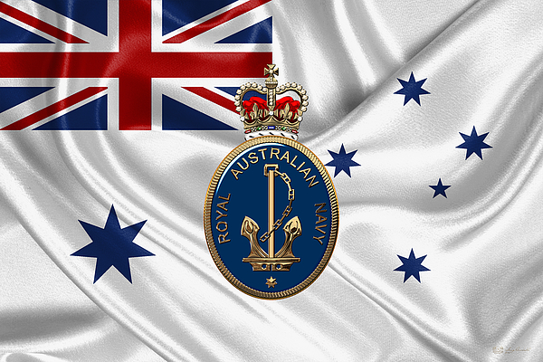 Være Jep Monetære Royal Australian Navy Badge over R A N Ensign Puzzle for Sale by Serge  Averbukh
