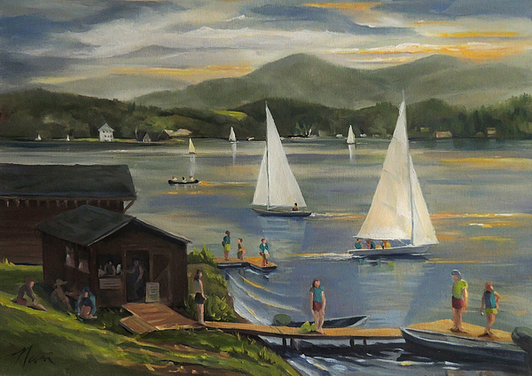 Nancy Griswold - Sailing at Lake Morey Vermont
