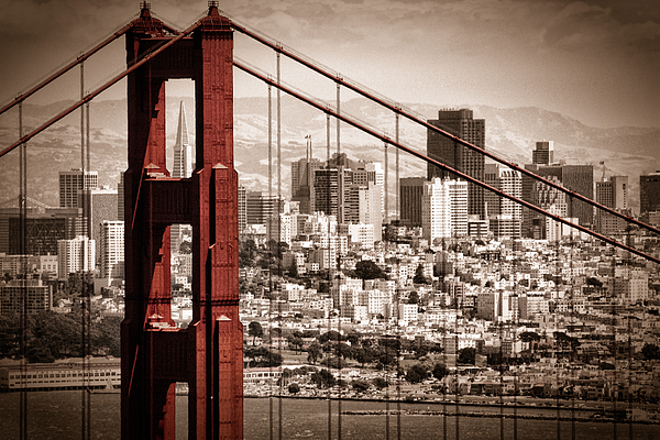Matt  Trimble - San Francisco through the Bridge