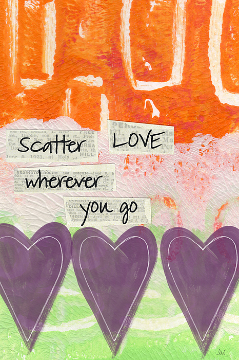 Scatter Love Mixed Media