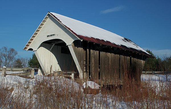 Schoolhouse Covered Bridge Photograph