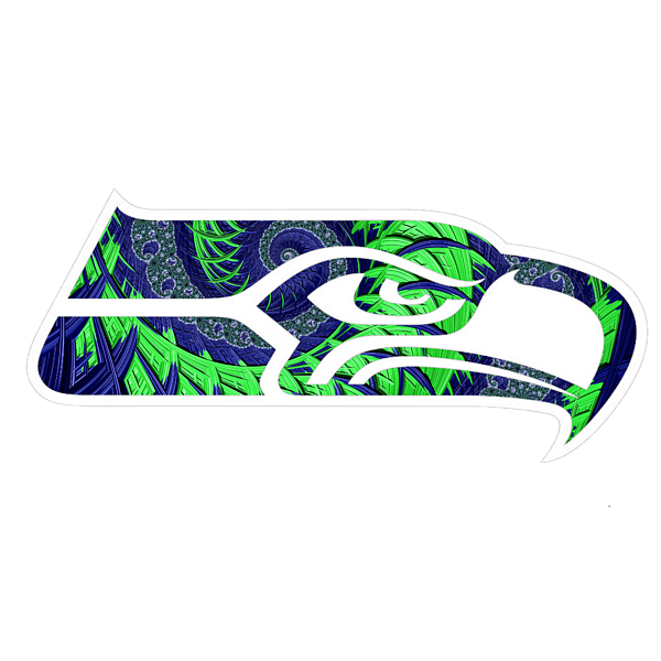 Seahawks Fractal by Becky Herrera