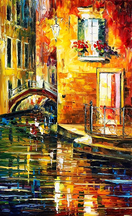 Secrets Of Venice - PALETTE KNIFE Oil Painting On Canvas By Leonid ...