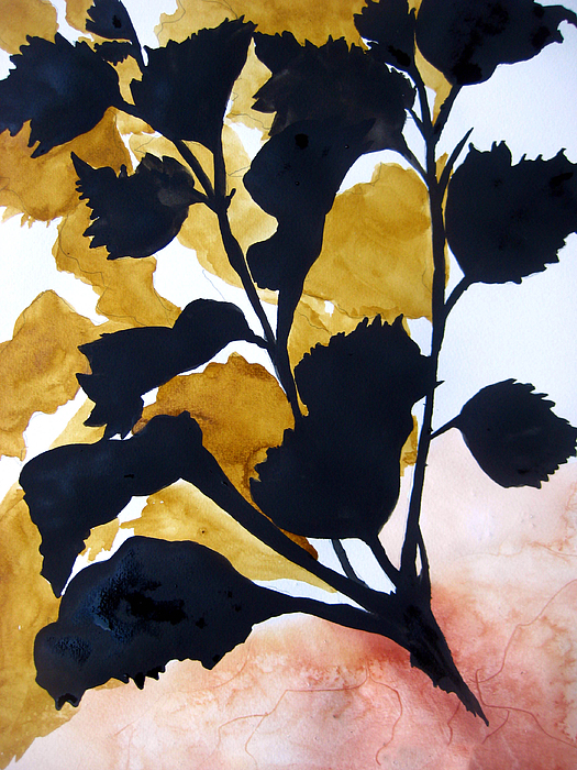 Shadow Hibiscus Painting