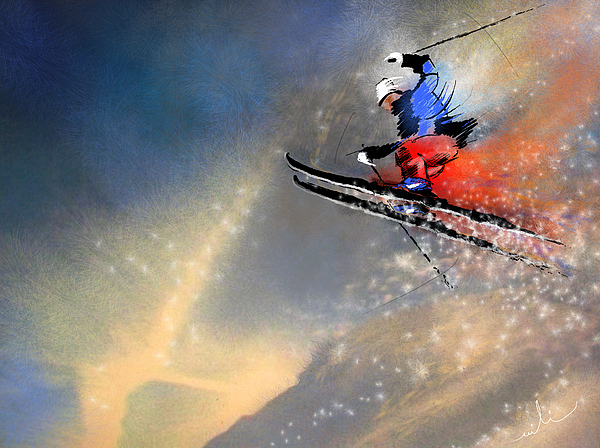 Skijumping 03 Painting