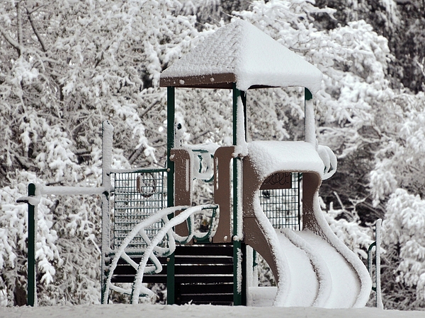 Snow Slide Photograph