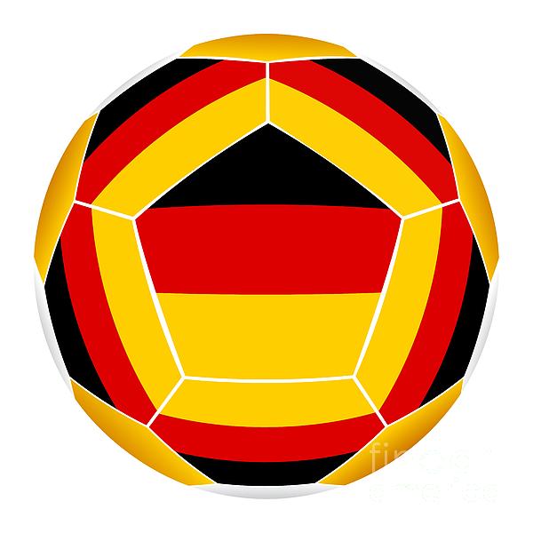 Soocer Ball With Germany Flag Digital Art