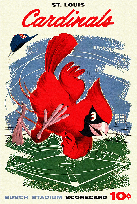 St. Louis Cardinals Vintage 1958 Scorecard Beach Towel
