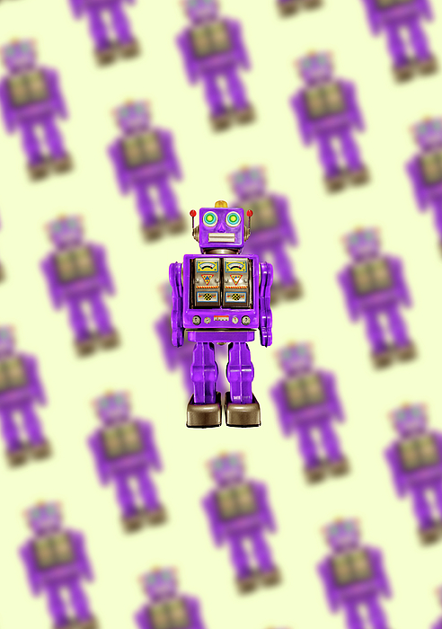 Star Strider Robot Purple Pattern Photograph