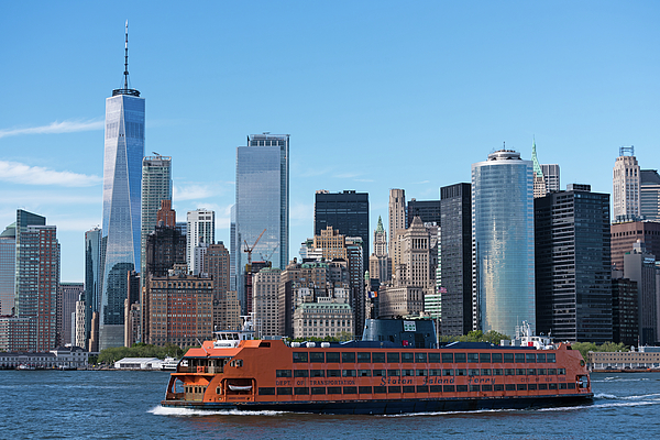 Robert VanDerWal - Staten Island Ferry With NYC Skyline