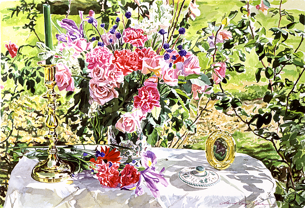 Still Life In The Artists Garden Painting