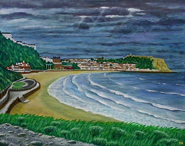 Storm Brewing - Scarborough Bay Painting