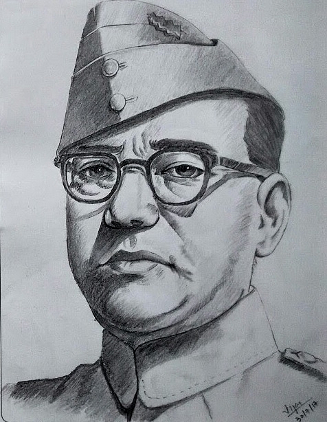 Netaji Subhash Chandra Bose | Indian freedom fighters, Pencil drawing  images, Potrait painting