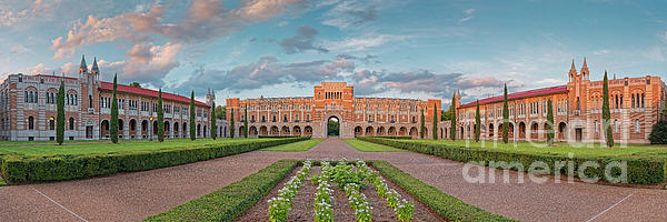 Panorama of Rice University Academic Quad - Houston Texas Onesie by Silvio  Ligutti - Pixels