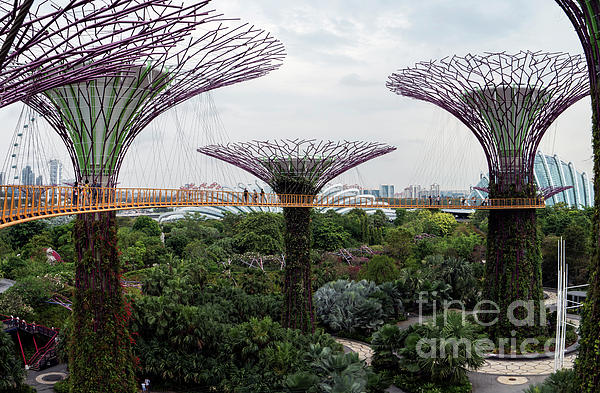 The Giant Baby Sculpture -- Planet -- in Singapore at Gardens by the Bay Bath  Towel by Kenneth Lempert - Fine Art America