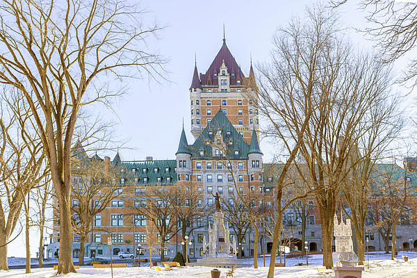 The Chateau Frontenac in Quebec city, Canada. Ringer T-Shirt by