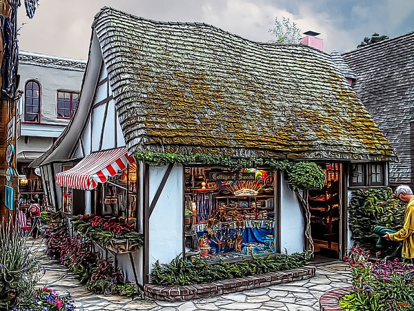 The Cottage Of Sweets Carmel Throw Pillow For Sale By Glenn Mccarthy