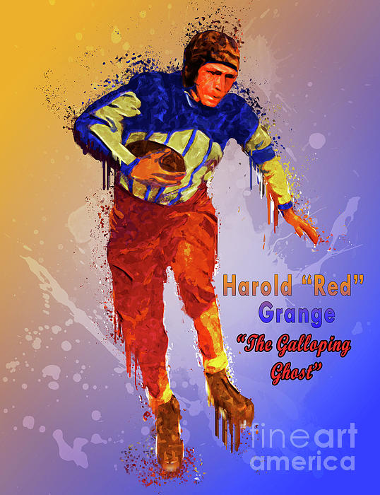 Sports Days Past on X: Red Grange, the “Galloping Ghost”, was a