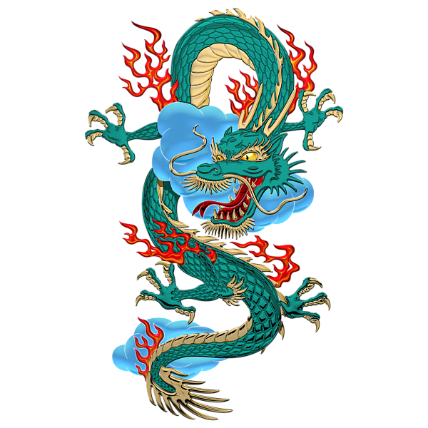 The Great Dragon Spirits - Turquoise Dragon on Red Silk Kids T-Shirt ...