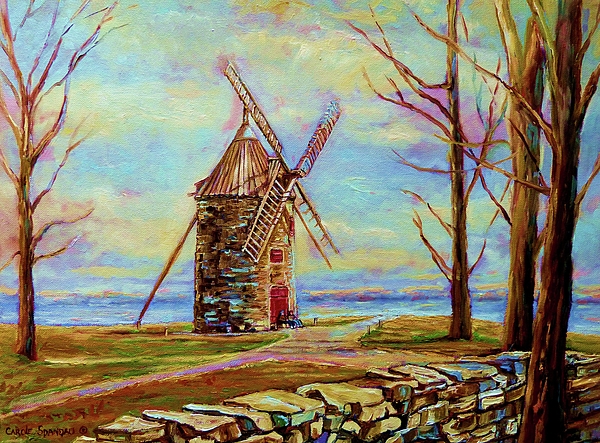 Carole Spandau - The Ile Perrot Windmill Moulin Ile Perrot Quebec