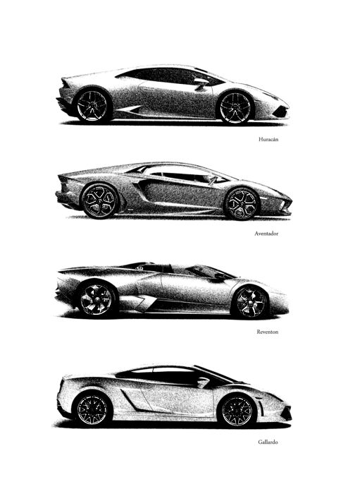 The Lamborghini Collection Sticker by Mark Rogan - Pixels