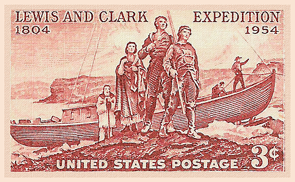 The Lewis And Clark Expedition Stamp by Lanjee Chee