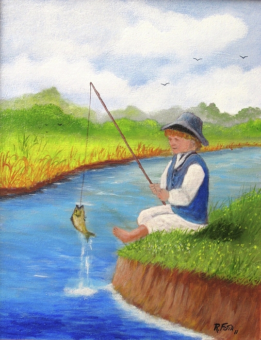 The Little Fisherman Greeting Card