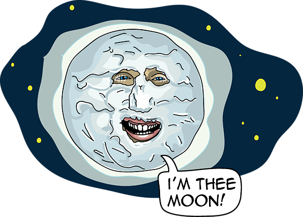 Totally Transparent — Transparent Moon (Mighty Boosh) Made by Totally