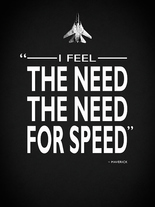 The Need For Speed Greeting Card by Mark Rogan