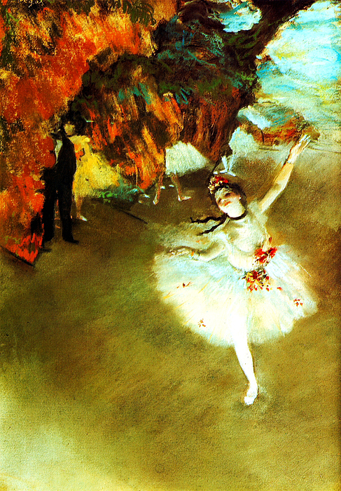 The Star By Edgar Degas by Pg Reproductions