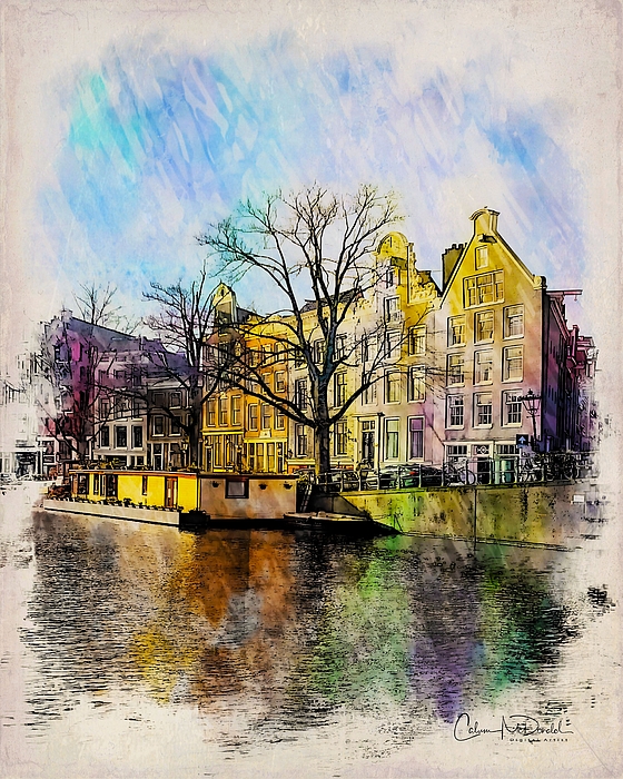 Calum McDonald - The View Across the Canal from the front of Ann the Frank House - Amsterdam