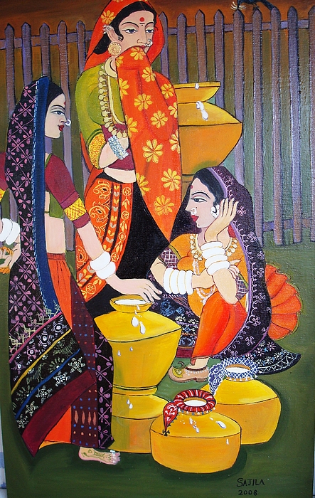 Three Milk Maids by Sajila Garg