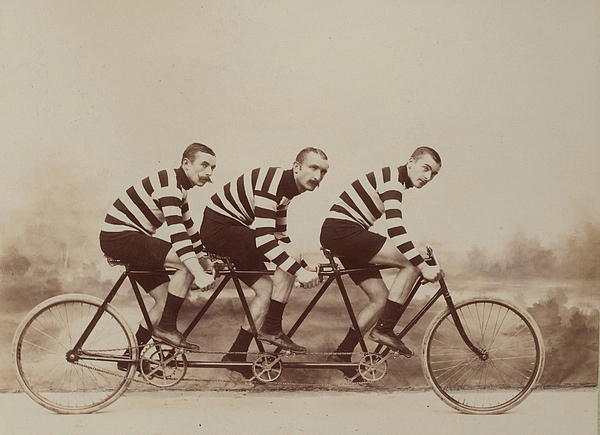 vintage tandem bike