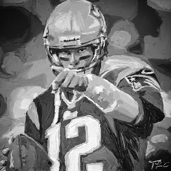 Tom Brady Youth T-Shirt by The Knife Painter - Pixels